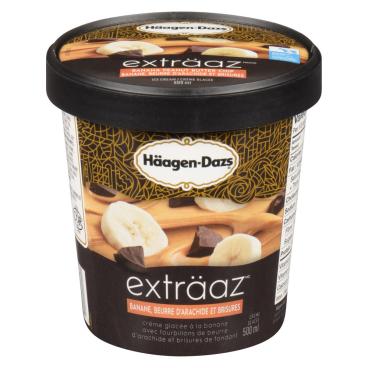 Häagen-Dazs Crème glacée banane, beurre d'arachide et brisures 500ml