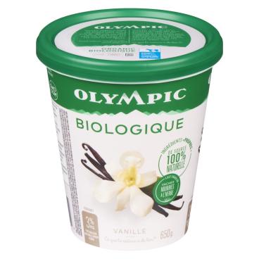 Olympic Yogourt de type balkan vanille biologique 3% M.G. 650g