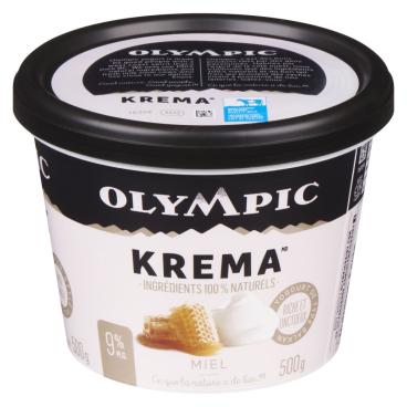Olympic Krema Yogourt de type balkan miel 9% M.G. 500g