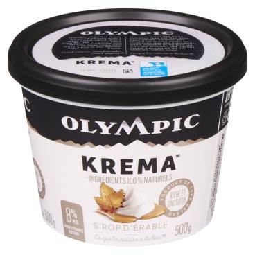 Olympic Krema Yogourt de type balkan sirop d'érable 8% M.G. 500g