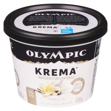 Olympic Krema Yogourt de type balkan vanille 9% M.G. 500g