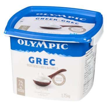 Olympic Yogourt grec nature 2% M.G. 1.75kg