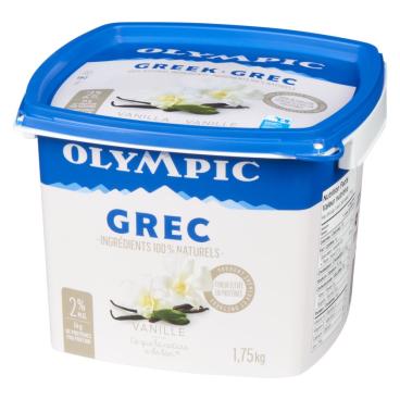 Olympic Yogourt grec vanille 2% M.G. 1.75kg