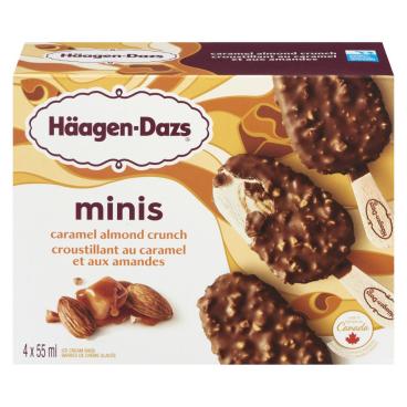 Häagen-Dazs Caramel Almond Crunch Ice Cream Bars 4x55ml