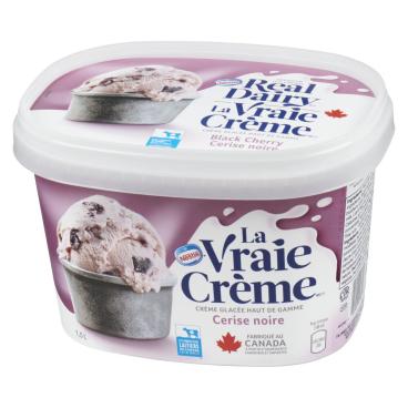 La Vraie Crème Crème glacée premium cerise noire 1.5L