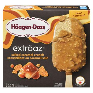 Häagen-Dazs Salted Caramel Crunch Ice Cream Bars 3x72ml