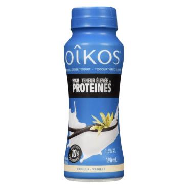 Oîkos High Protein Vanilla Drinkable Greek Yogurt 1.5% M.F. 190ml