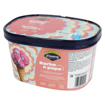 Foothills Creamery Crème glacée barbe à papa 1.4L