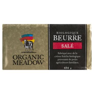 Organic Meadow Beurre salé biologique 454g