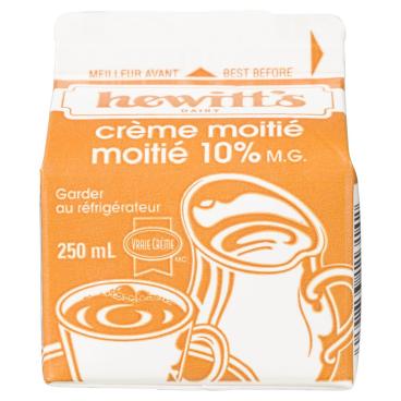 Hewitt's Dairy Crème moitié-moitié 10% M.G. 250ml