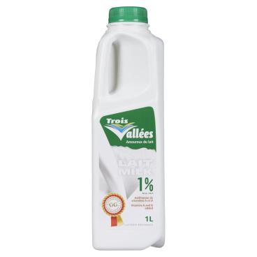 Laiterie des Trois Vallées Inc Partly Skimmed Milk 1% M.F. 1L