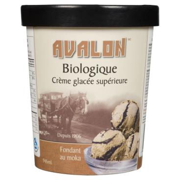 Avalon Crème glacée biologique fondant au moka 946ml