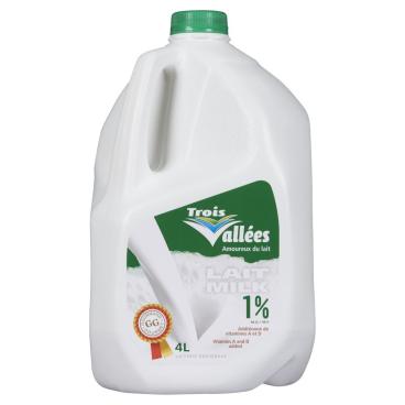 Laiterie des Trois Vallées Inc Partly Skimmed Milk 1% M.F. 4L
