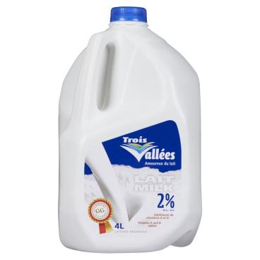 Laiterie des Trois Vallées Inc Partly Skimmed Milk 2% M.F. 4L