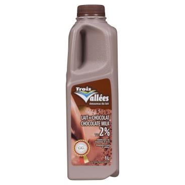 Laiterie des Trois Vallées Inc Partly Skimmed Chocolate Milk 2% M.F. 1L