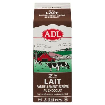 ADL Lait partiellement écrémé au chocolat 2% M.G. 2L