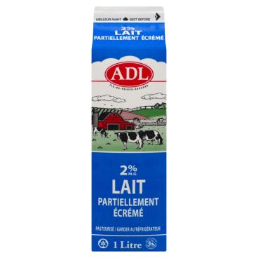 ADL Lait partiellement écrémé 2% M.G. 1L