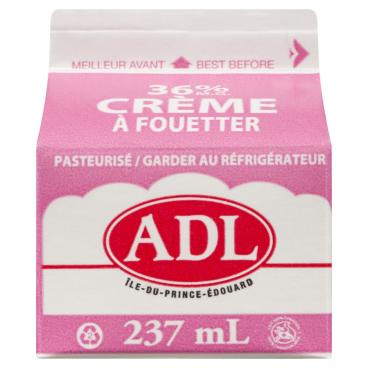 ADL Crème à fouetter 36% M.G. 237ml
