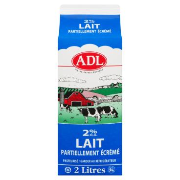 ADL Lait partiellement écrémé 2% M.G. 2L