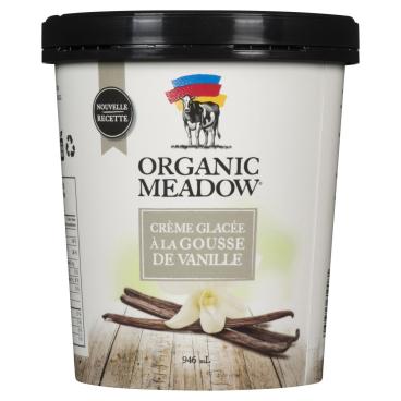 Organic Meadow Crème glacée biologique vanille 946ml
