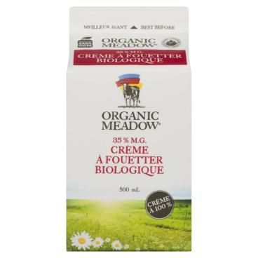 Organic Meadow Crème à fouetter biologique 35% M.G. 500ml