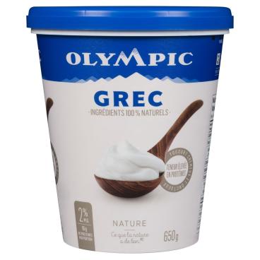 Olympic Yogourt grec nature 2% M.G. 650g