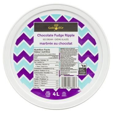 CO-OP Gold Chocolate Fudge Ripple Ice Cream 4L