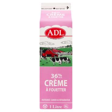 ADL Crème à fouetter 36% M.G. 1L