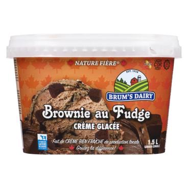 Brum's Dairy Crème glacée brownie au fudge 1.5L
