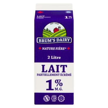 Brum's Dairy Lait partiellement écrémé 1% M.G. 2L