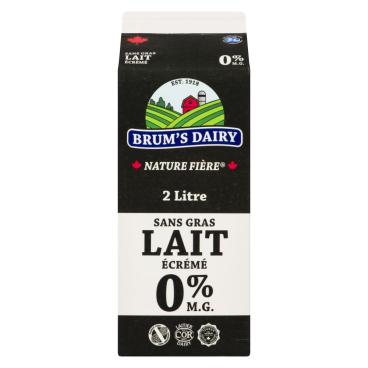 Brum's Dairy Lait écrémé 0% M.G. 2L