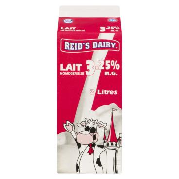 Reid's Dairy Lait homogénéisé 3.25% M.G. 2L