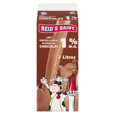 Reid's Dairy Lait partiellement écrémé au chocolat 1% M.G. 2L