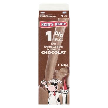 Reid's Dairy Lait partiellement écrémé au chocolat 1% M.G. 1L