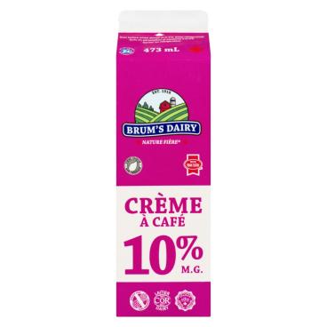 Brum's Dairy Crème à café 10% M.G. 500ml