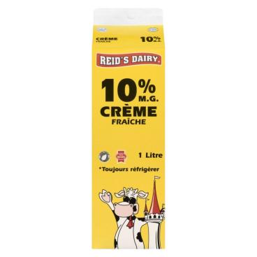 Reid's Dairy Crème fraîche moitié-moitié 10% M.G. 1L