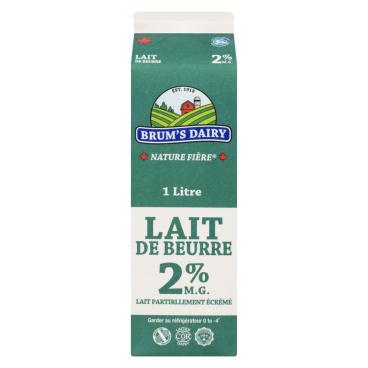 Brum's Dairy Babeurre 2% M.G. 1L