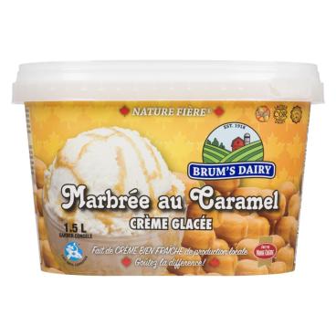 Brum's Dairy Crème glacée marbrée au caramel écossais 1.5L