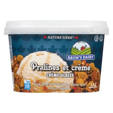 Brum's Dairy Crème glacée pralines et crème 1.5L