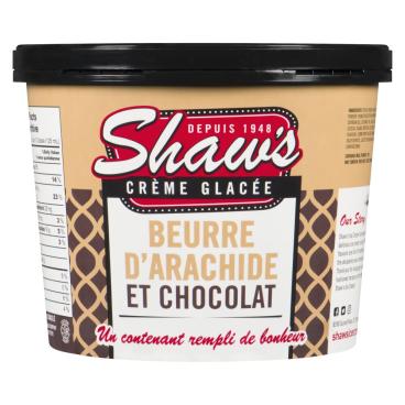 Shaw's Ice Cream Crème glacée chocolat et beurre d'arachide 1.5L