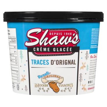 Shaw's Ice Cream Crème glacée traces d'orignal 1.5L