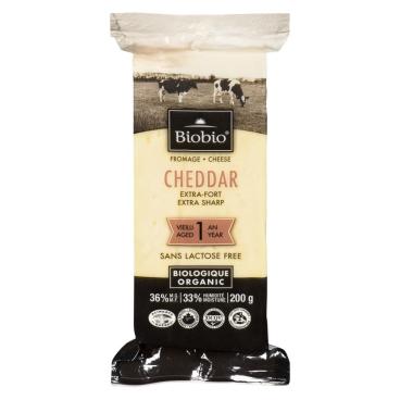 Biobio Organic Extra Sharp Cheddar Aged 1 Year 200g