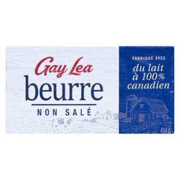 Gay Lea Beurre non salé 454g