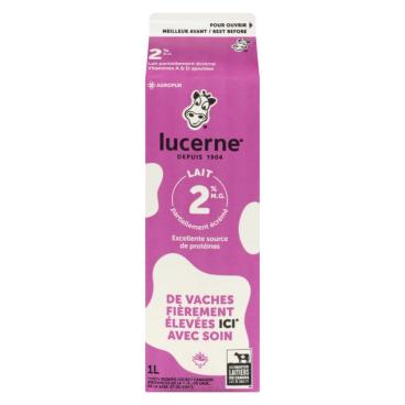 Lucerne Lait partiellement écrémé 2% M.G. 1L