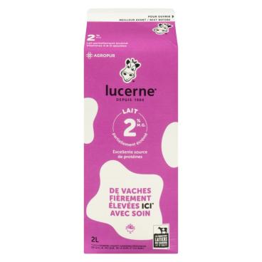 Lucerne Lait partiellement écrémé 2% M.G. 2L