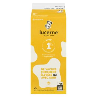 Lucerne Lait partiellement écrémé 1% M.G. 2L
