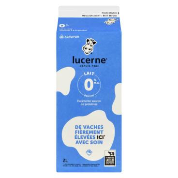 Lucerne Lait écrémé 0% M.G. 2L