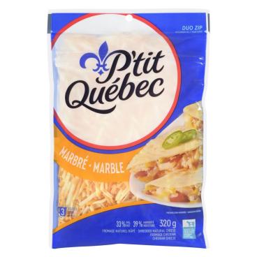 P'tit Québec Shredded Marble Cheese 320g