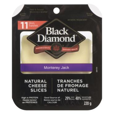 Black Diamond Sliced Monterey Jack 220g