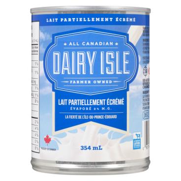 Dairy Isle Lait évaporé partiellement écrémé 2% M.G. 354ml